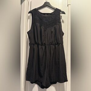 Shein black romper with lace 1XL